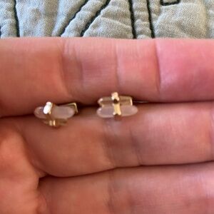 Allsaints Pink Crystal Earrings
